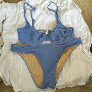 Zulu and Zephyr size 6 bikini in blue. Never worn!